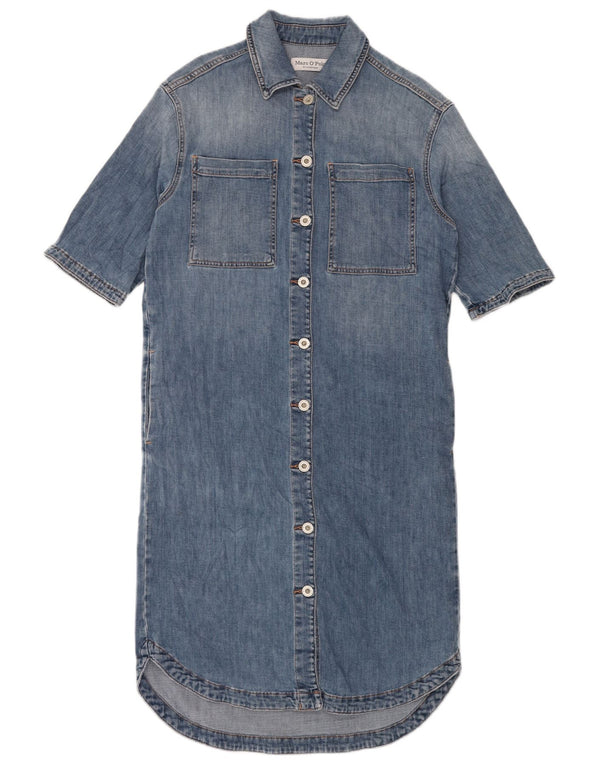 MARC O'POLO Rochie cămașă din denim cu mânecă scurtă Stockholm UK 4 XS Albastru
