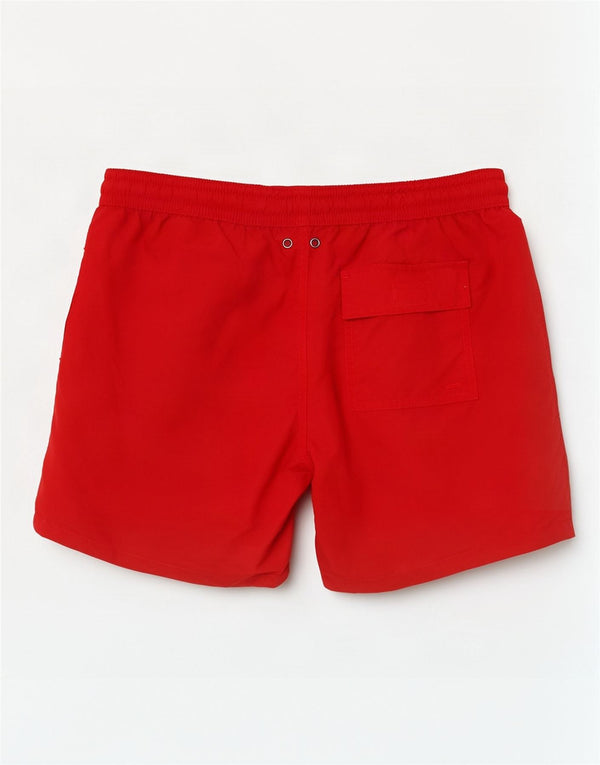 Pantaloni scurți de înot Polo Ralph Lauren pentru bărbați, poliester roșu mediu