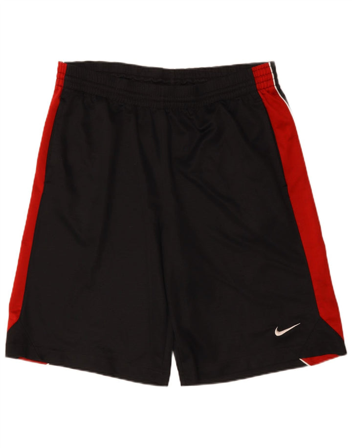 Pantaloni scurți sport NIKE pentru bărbați, mari, negru, poliester color bloc