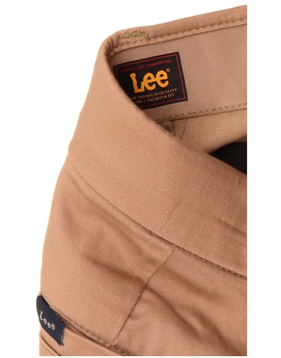 Pantaloni chino drepti LEE pentru femei US 14 XL W34 L31 bej bumbac
