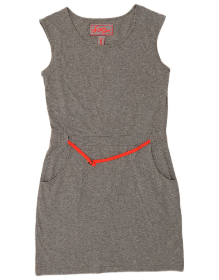 Rochie teacă fără mâneci Superdry pentru femei UK 14, mare, gri, poliester