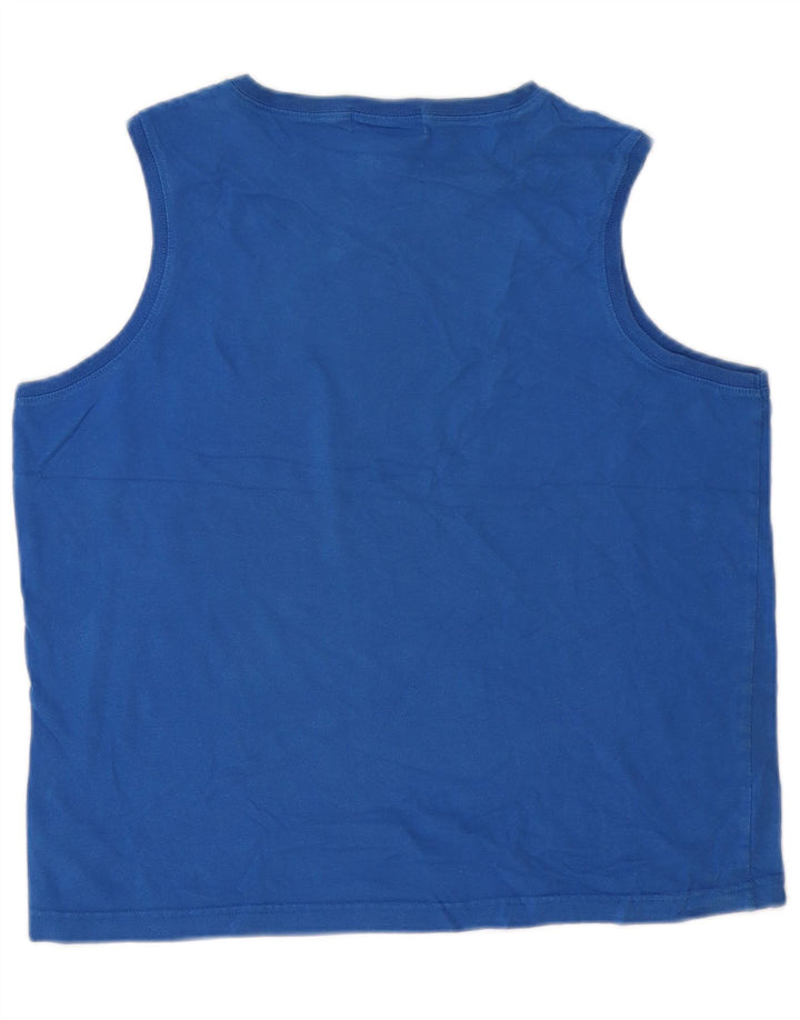 Vest Top pentru femei Eddie Bauer UK 16 mare, albastru, bumbac