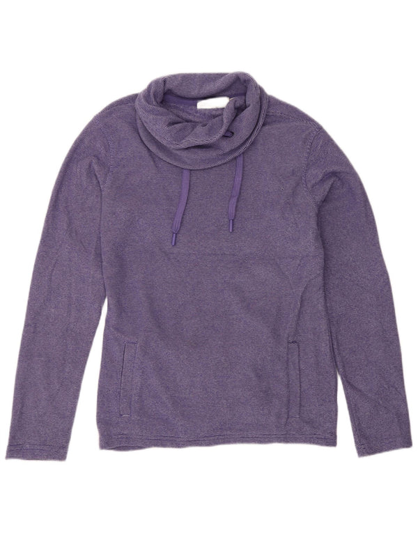 Pulover din lână pentru femei Mountain Warehouse UK 10, purpuriu, cu dungi