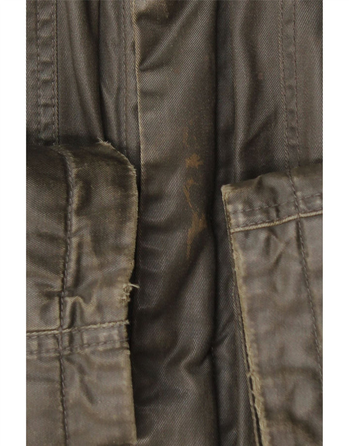 Jachetă militară pentru bărbați HUGO BOSS IT 50 mare bumbac maro