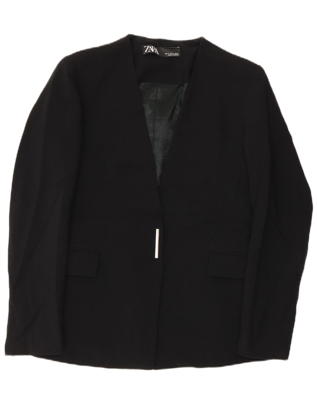 Blazer pentru femei Zara UK 12 Medium Black