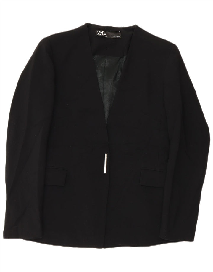 Blazer pentru femei Zara UK 12 Medium Black