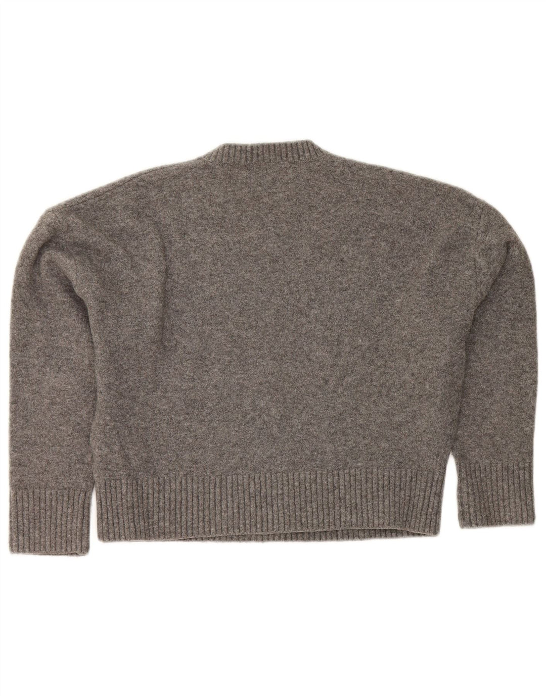 Pulover oversize cu decolteu rotund pentru femei Zara UK 10 Mic Gri