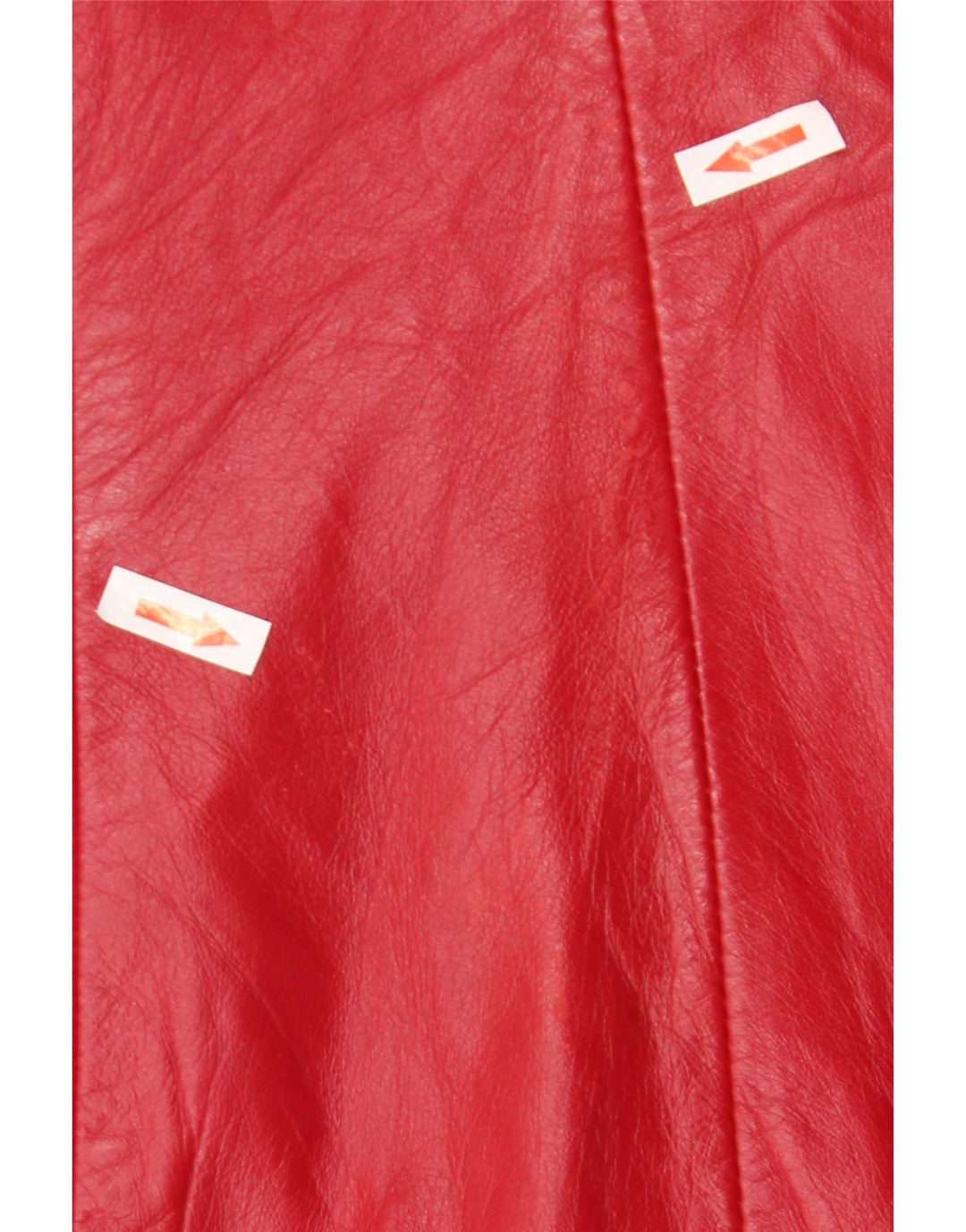 Jachetă de piele vintage pentru femei UK 24 4XL roșu