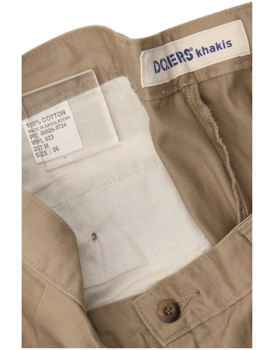 Pantaloni scurți pentru bărbați DOCKERS Khakis Pegged Chino W36, mare, bej, bumbac