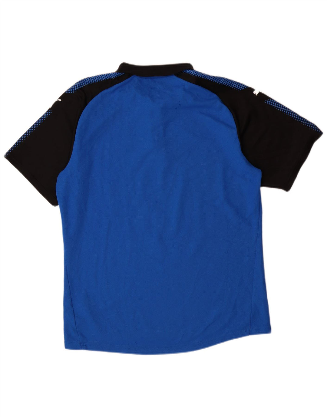 Tricou polo grafic pentru bărbați PUMA, mare, albastru, poliester color bloc