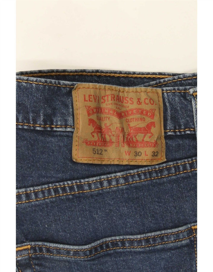 Blugi conici pentru bărbați Levi's 512 Slim Tapered W30 L29 Blue