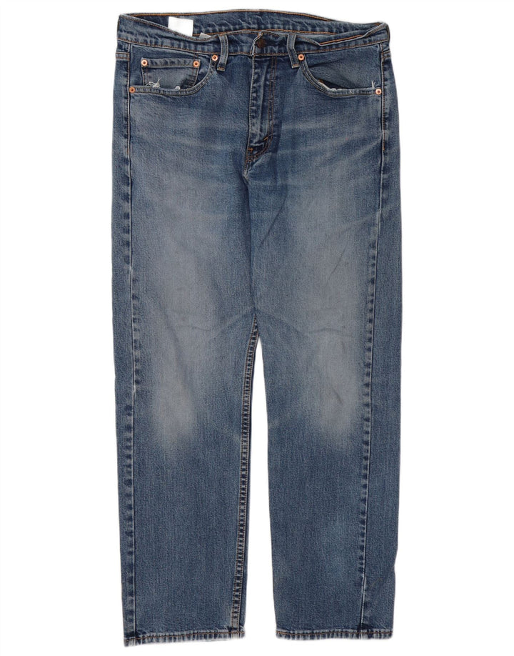 Blugi Levi's 505 Regular Straight pentru bărbați W34 L30 Bumbac albastru