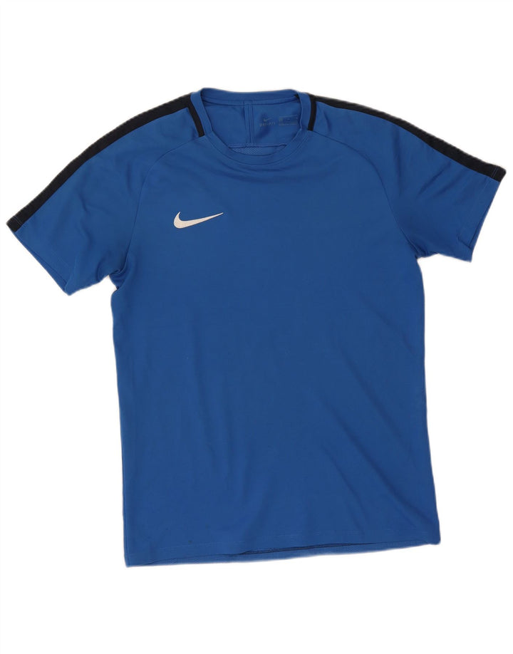 Tricou Nike Dri Fit pentru bărbați Top Mediu Albastru Poliester Colorblock