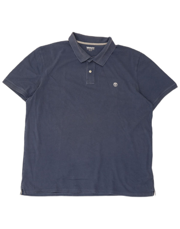 Tricou polo Timberland Slim Fit 2XL, bumbac albastru