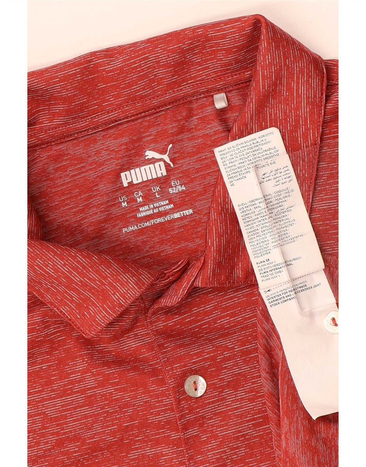 Tricou polo Puma pentru bărbați, mare, roșu, poliester cu pată