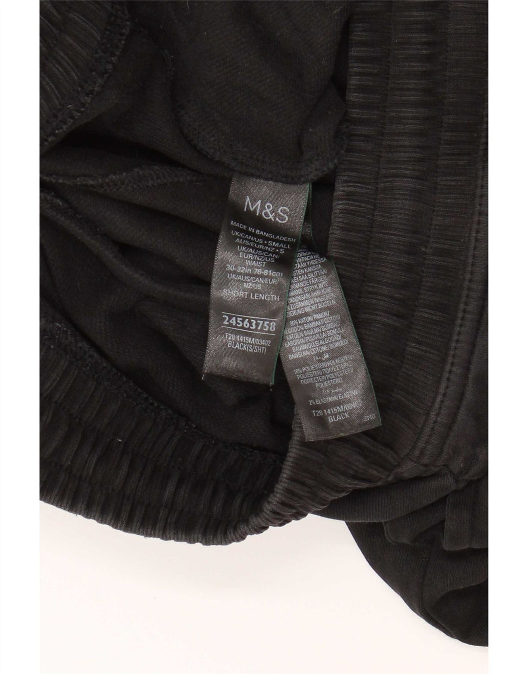 Marks & Spencer Pantaloni de trening pentru bărbați Mici, negru, bumbac