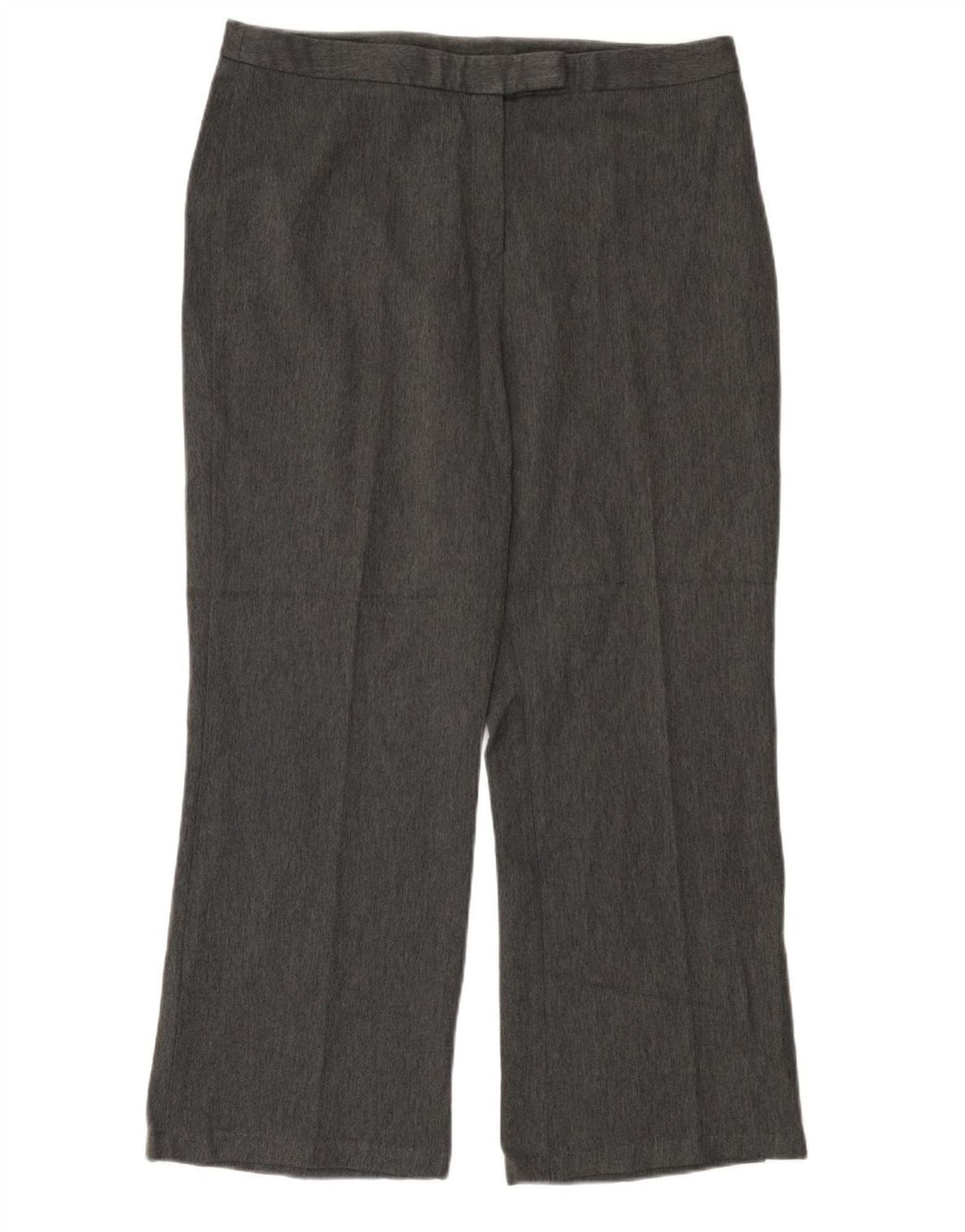 Pantaloni de costum drepți pentru femei Marks & Spencer L36 L28 Gri Herringbone
