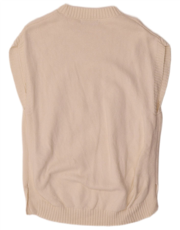 Marks & Spencer Vestă pentru bărbați Tank Top Medium Off White Argyle/Diamond Bumbac