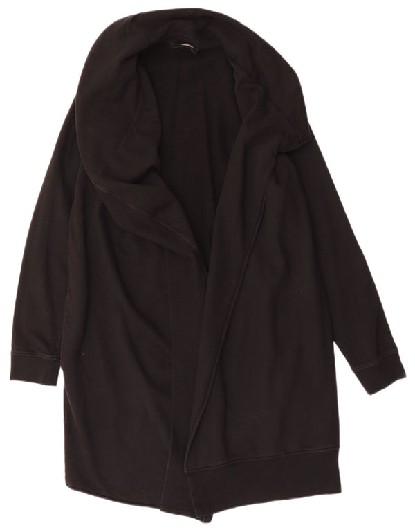 ALL SAINTS Pulover cardigan cu paragate supradimensionat pentru femei UK 14 Medium Black