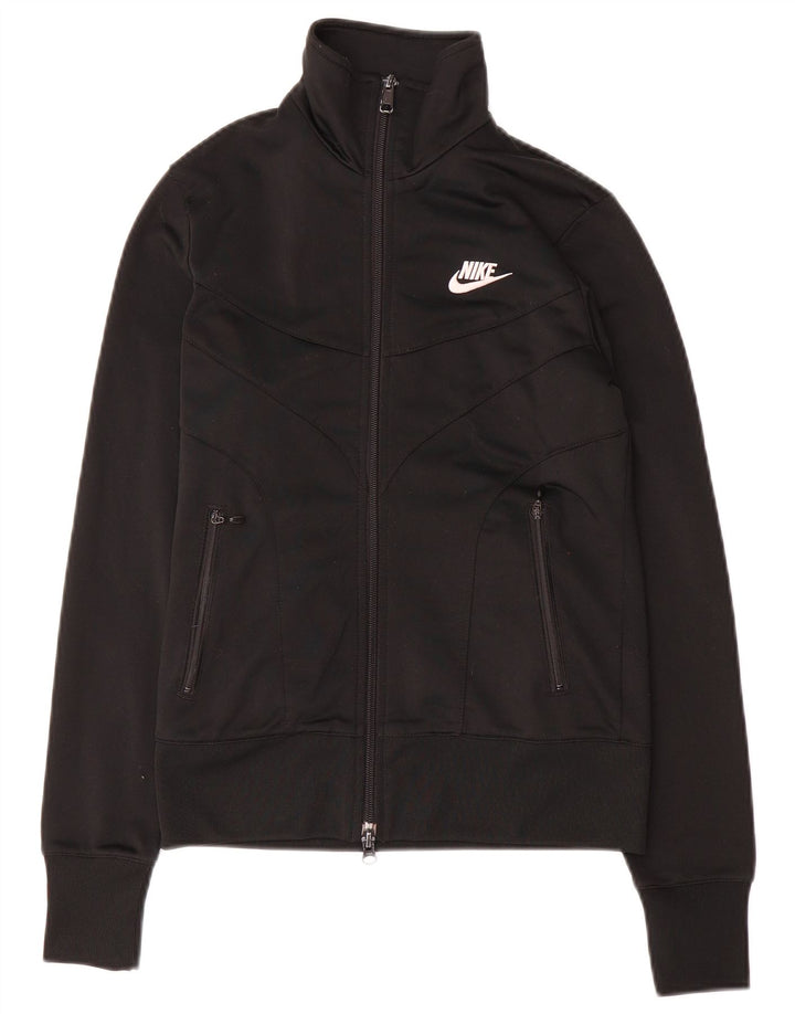 Jachetă de trening Nike pentru femei UK 8/10 Poliester negru mic