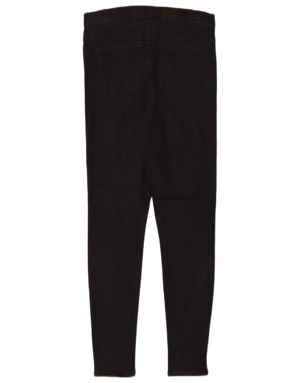 Marks & Spencer Womens Jegging Jeans UK 12 Medium W30 L30 Black Cotton