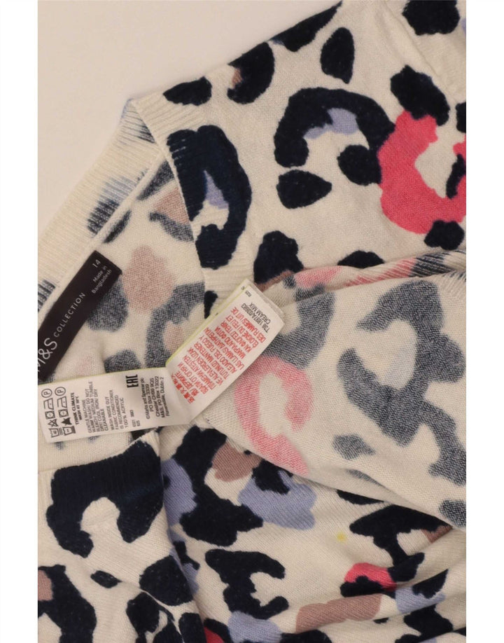 Pulover pentru femei Marks & Spencer cu decolteu triplu UK 14 mare, multicolor