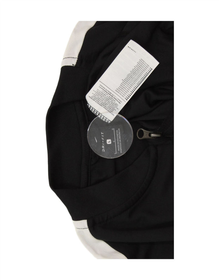 Jachetă de trening NIKE Dri Fit pentru bărbați, mare, negru, din poliester