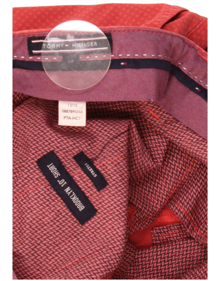 Pantaloni scurți chino Brooklyn pentru bărbați Tommy Hilfiger W30 Medium Red Geometric