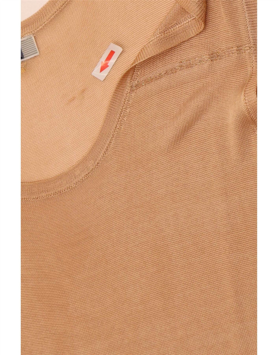 Vest Top Femei Perte by Krizia UK 14 Medium Beige