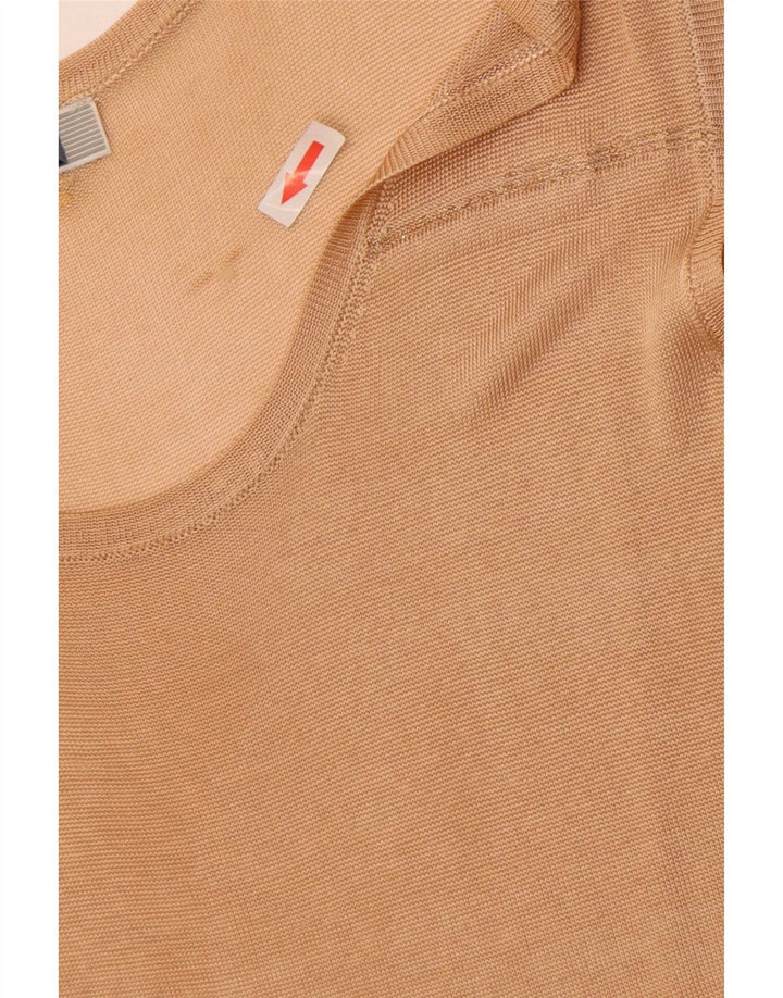 Vest Top Femei Perte by Krizia UK 14 Medium Beige
