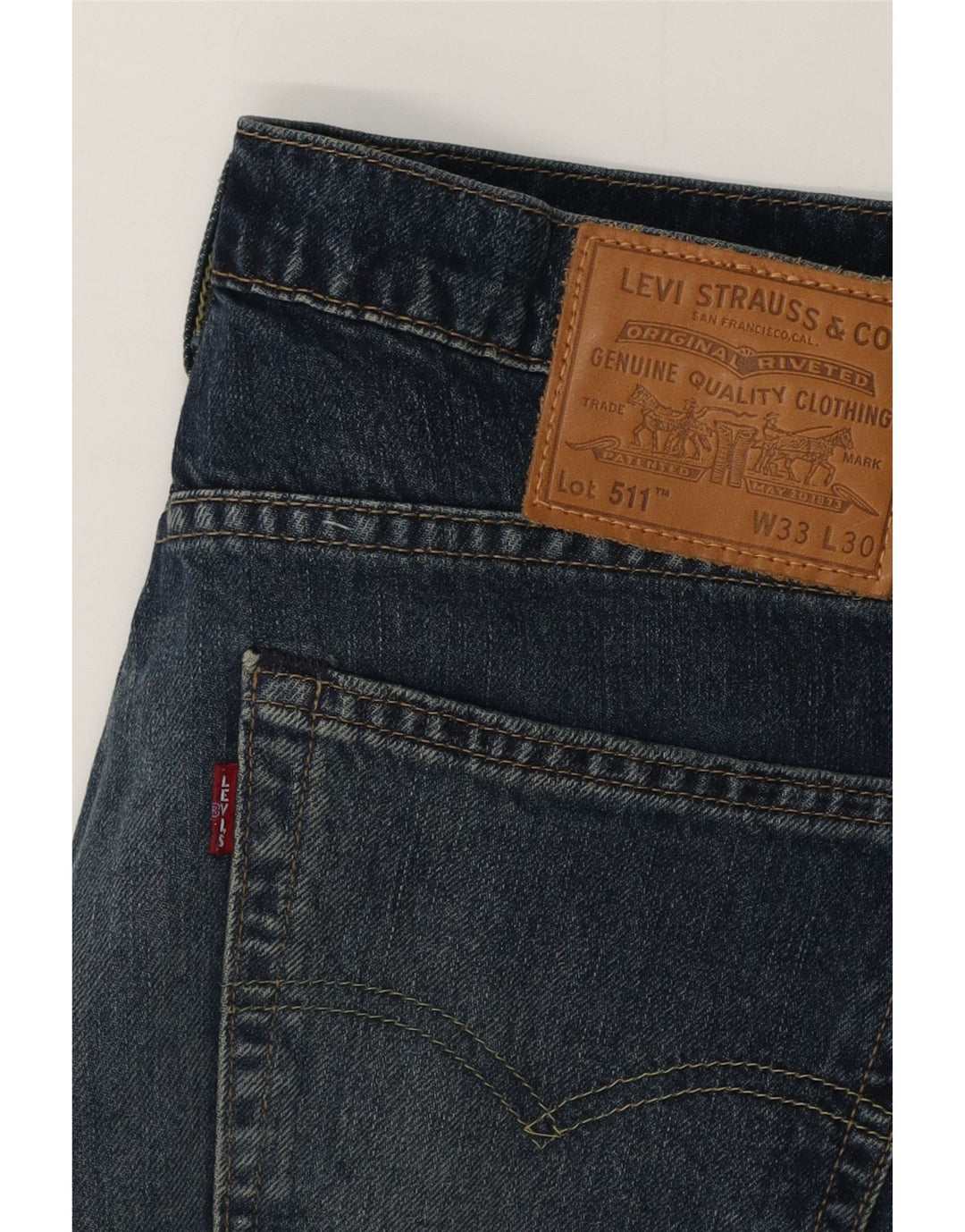 Blugi Levi's 511 Slim pentru bărbați W33 L28 Bumbac albastru