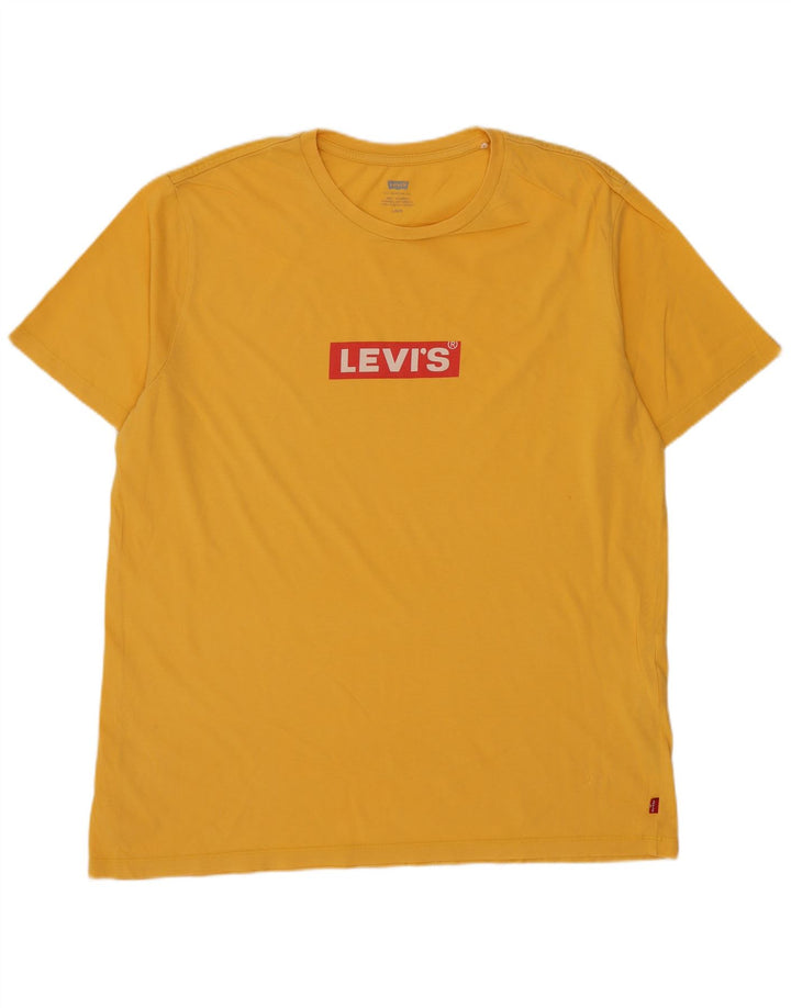 Tricou grafic pentru bărbați Levi's Top mare din bumbac galben