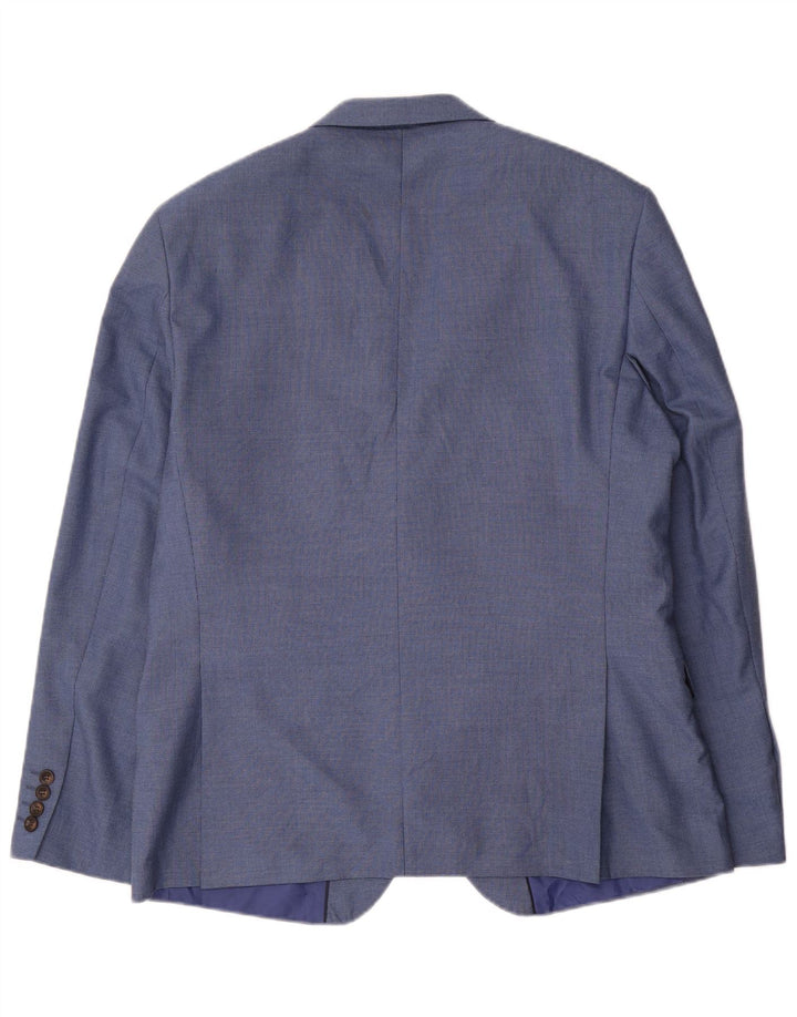 Jachetă pentru bărbați Marks & Spencer Tailored Fit cu 2 nasturi, UK 42, mare, albastru