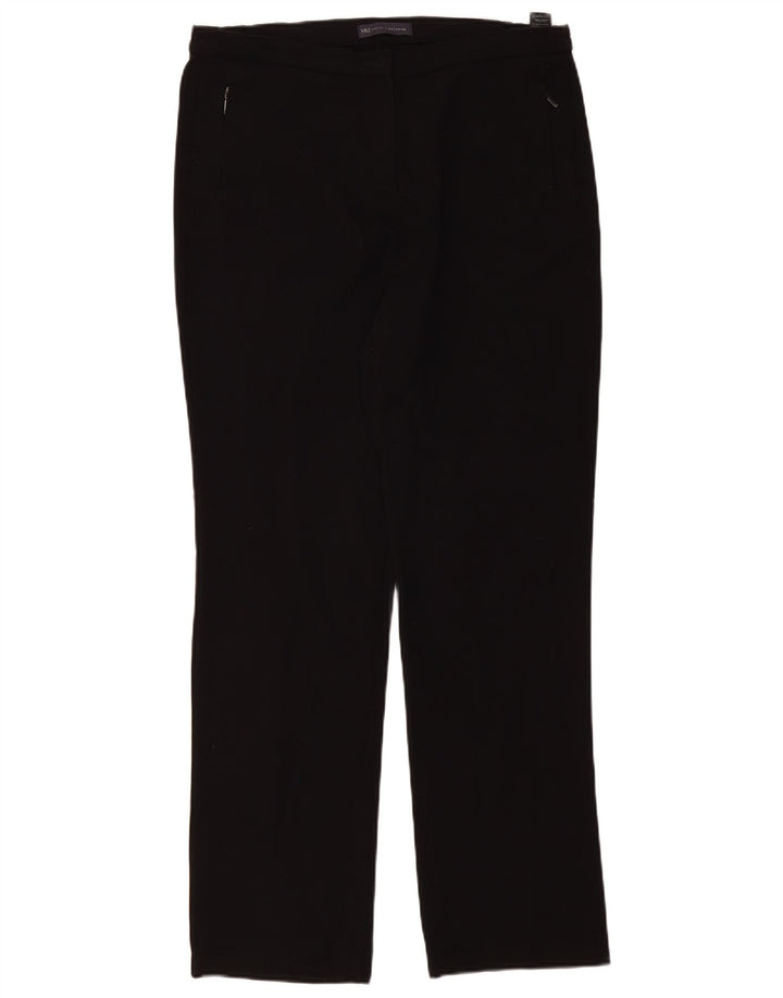 Pantaloni casual pentru femei Marks & Spencer UK 14 Large W34 L32 Poliester negru