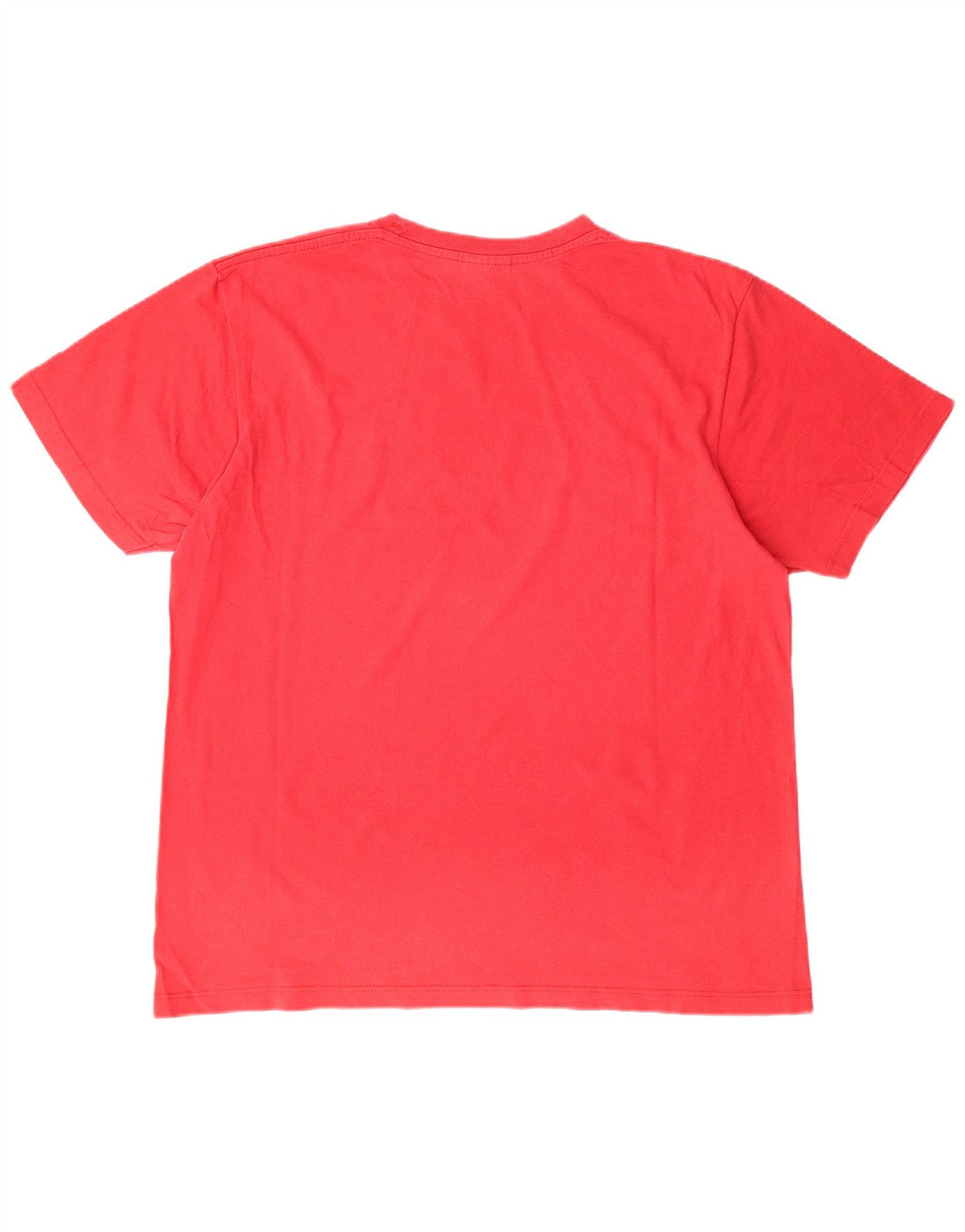 CHAMPION Mens Graphic T-Shirt Top Large Red Cotton