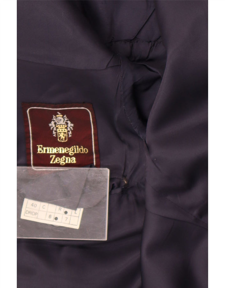 Jachetă blazer pentru bărbați Ermenegildo Zegna 1 buton UK 38 Medium Black Classic