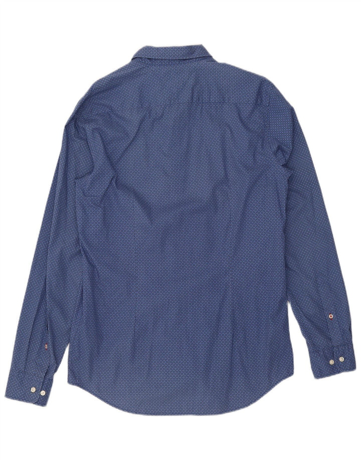 Cămașă pentru bărbați TOMMY HILFIGER Slim Fit, mare, albastru, geometric din bumbac