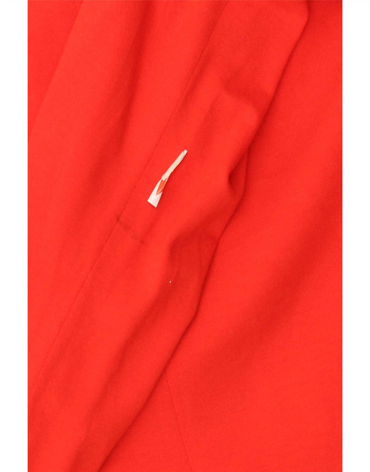 Sacou blazer pentru femei Zara, cu 1 nasture, UK 12, viscoză roșie medie