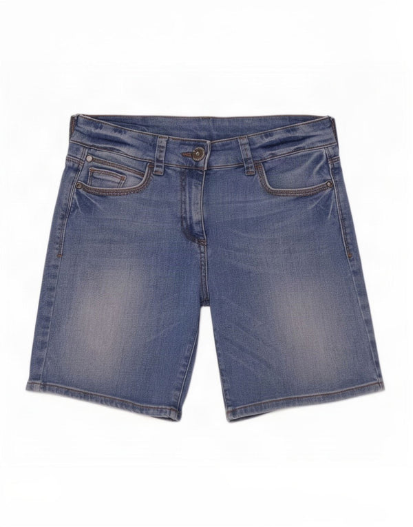 Marks & Spencer Pantaloni scurți din denim pentru femei UK 8 Small W26 Blue Bumbac