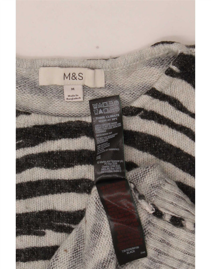 Pulover pentru femei Marks & Spencer cu decolteu triplu UK 14 Medium Negru
