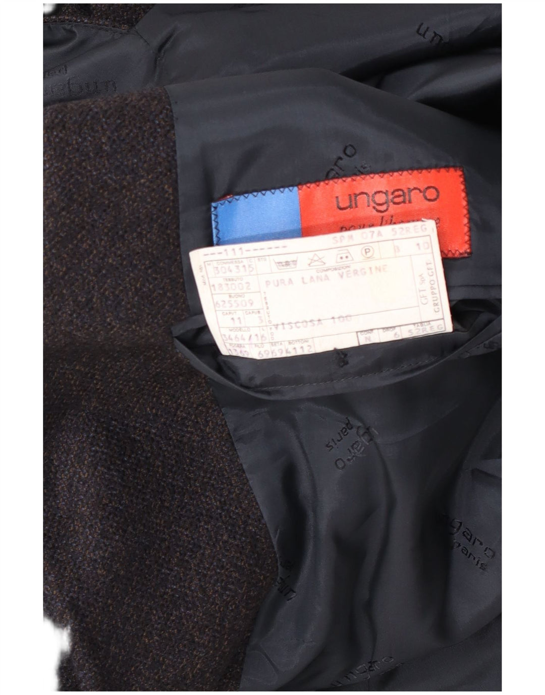 Sacou Ungaro pentru bărbați, cu 3 nasturi, IT 52 XL, lână virgină gri