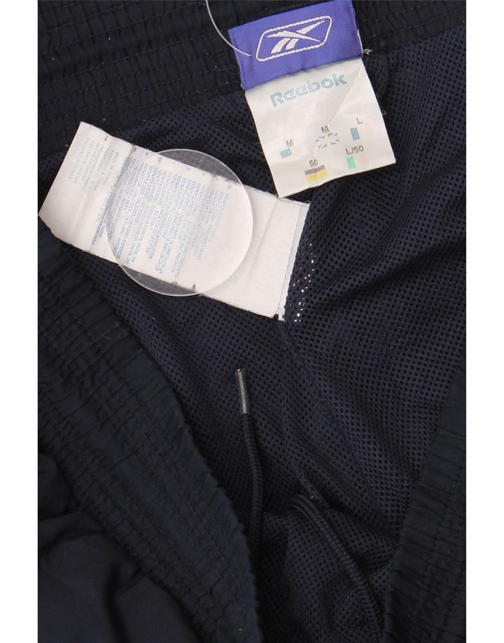 Pantaloni de trening pentru bărbați Reebok, poliester mediu albastru bleumarin