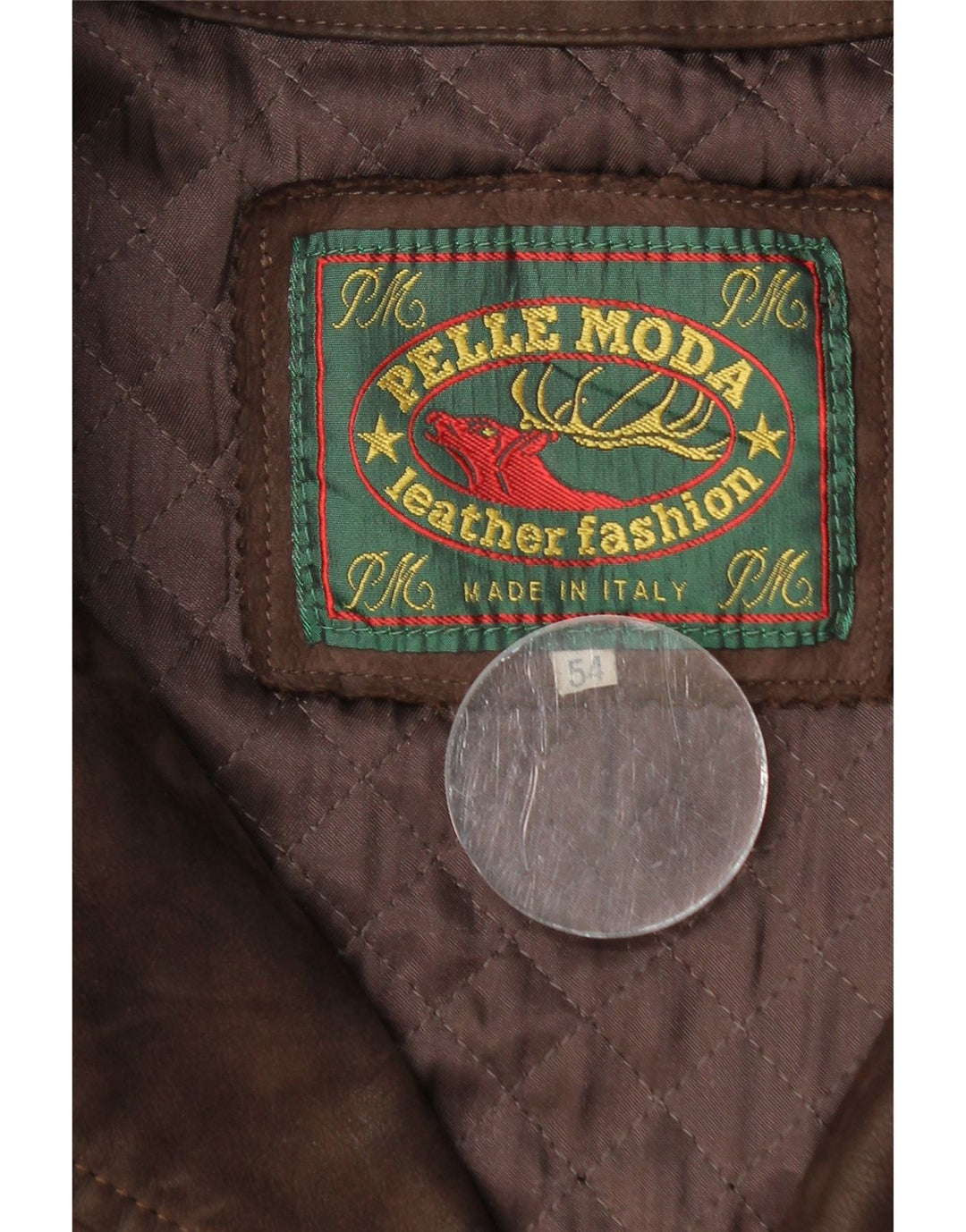 Jachetă din piele pentru bărbați Pelle Moda IT 54 2XL din piele maro