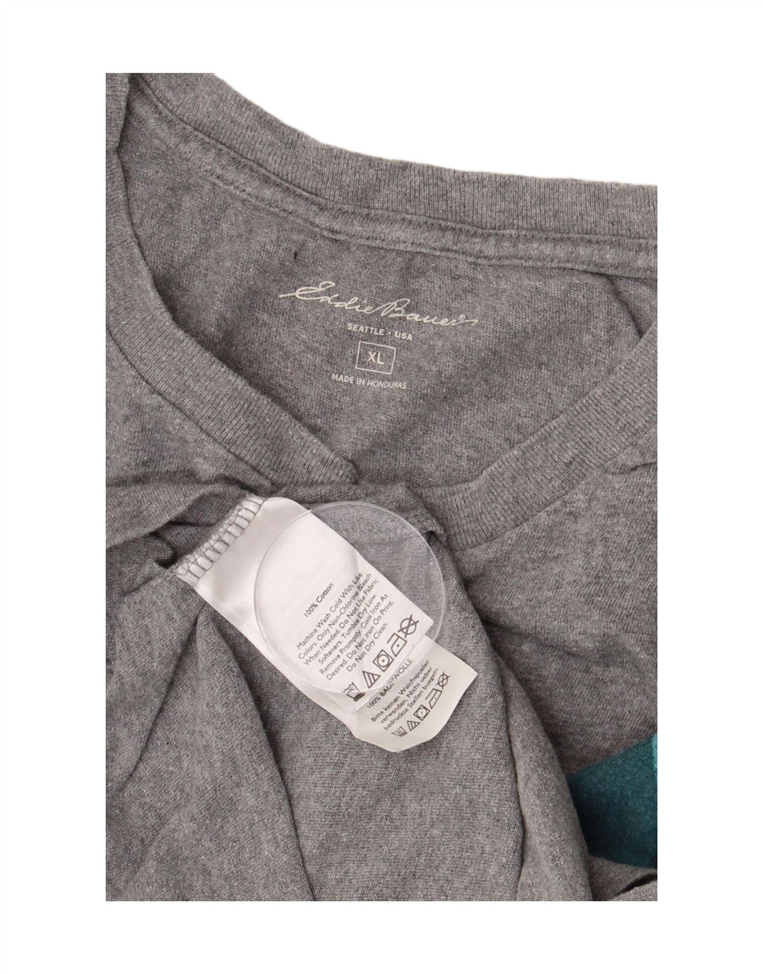 EDDIE BAUER Tricou grafic pentru bărbați Top XL bumbac gri