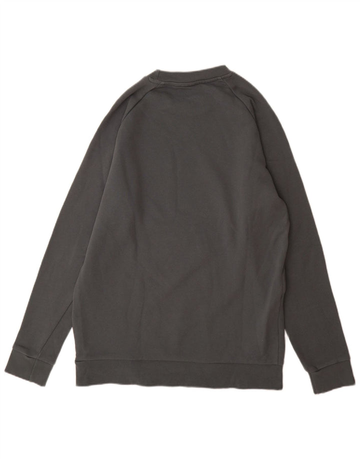 Hanorac grafic pentru bărbați Adidas Jumper, bumbac, gri mediu