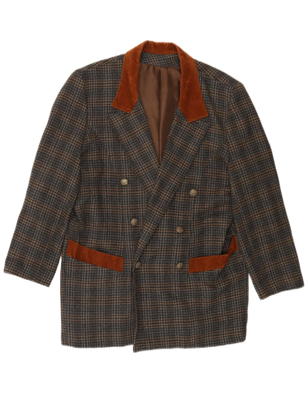 Jachetă pentru bărbați VINTAGE cu paragate UK 40, mare, gri Houndstooth