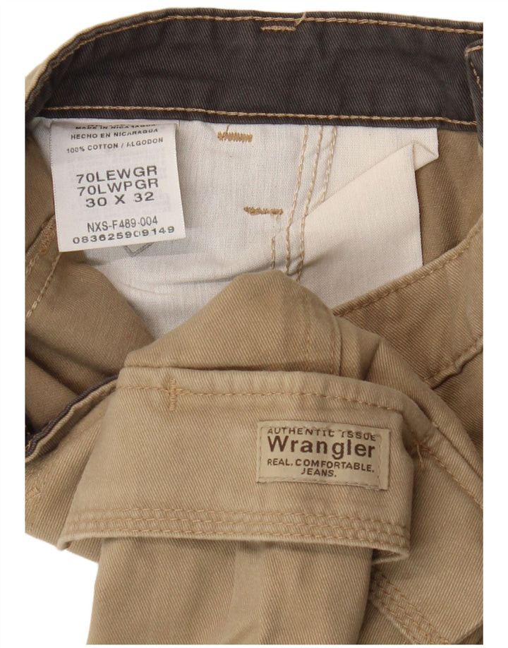 Pantaloni cargo drepti pentru bărbați Wrangler W30 L32 bumbac bej