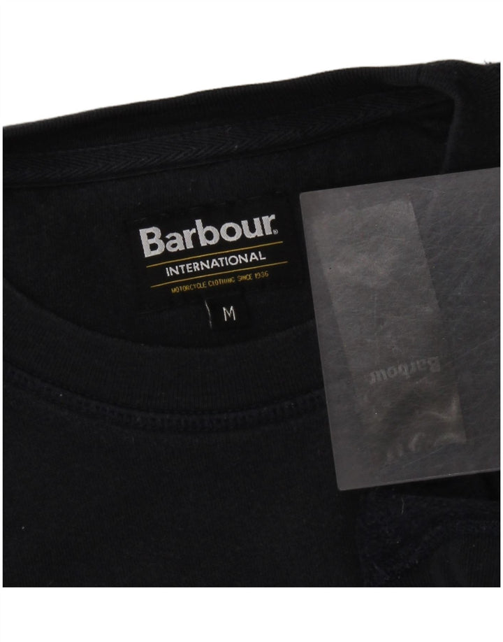 BARBOUR Hanorac grafic pentru bărbați Pulover mediu din bumbac bleumarin