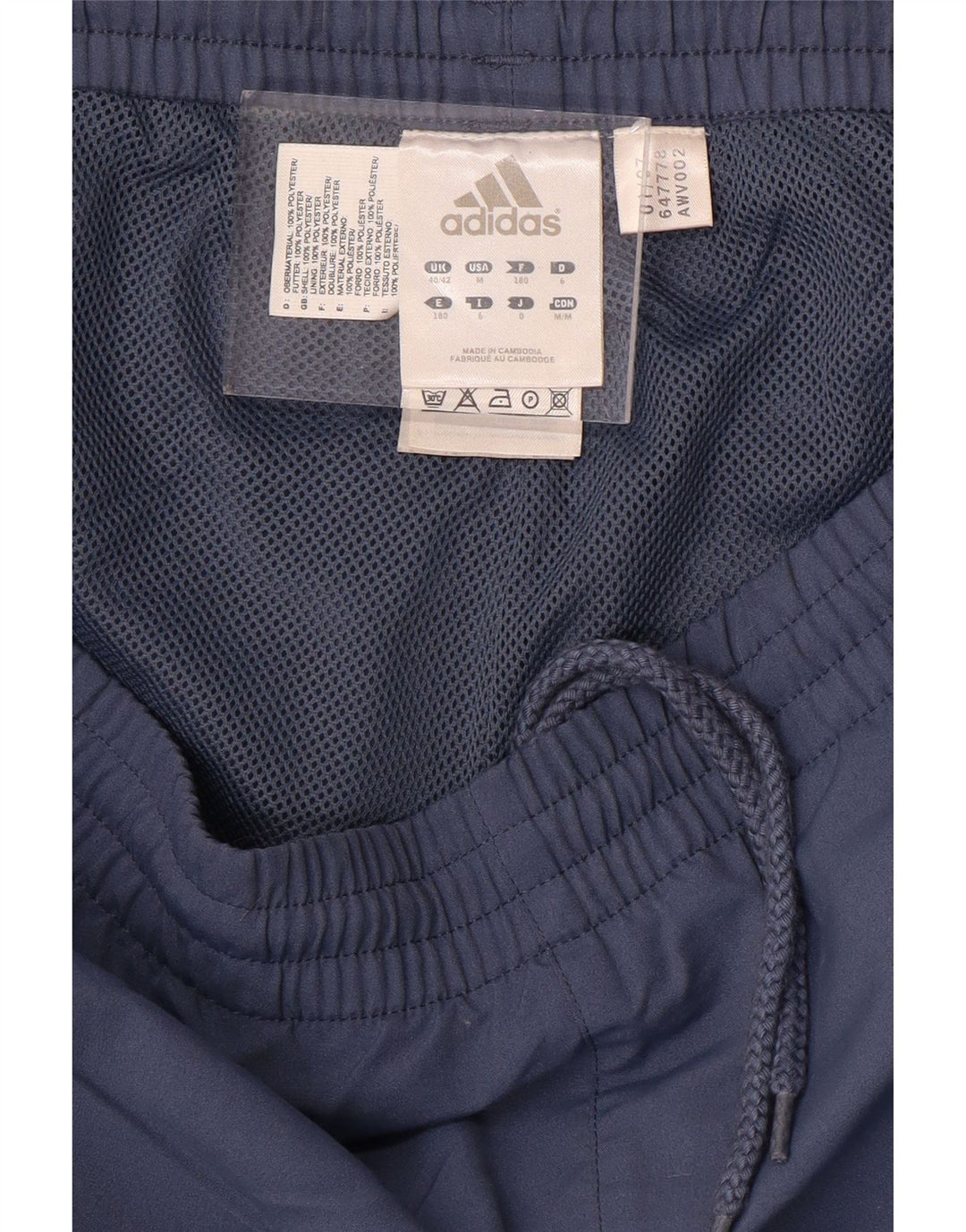 Pantaloni de trening ADIDAS pentru bărbați UK 40/42 Poliester albastru mediu