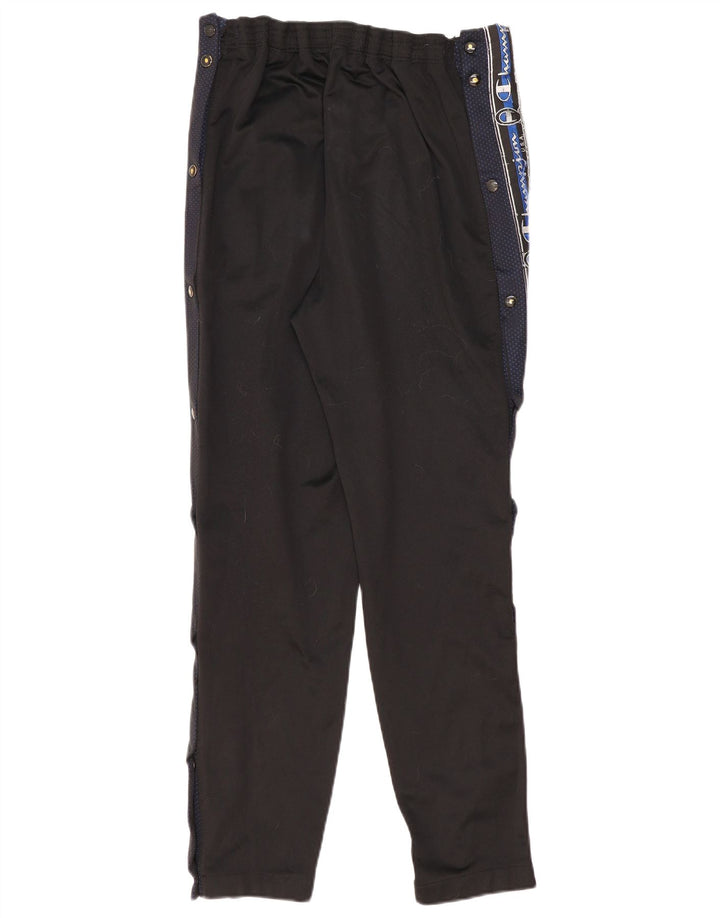 Pantaloni de trening grafic pentru bărbați Champion, poliester negru mic